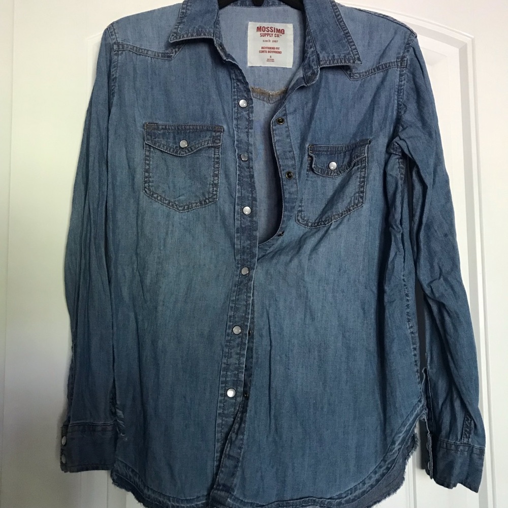 Jean Button Up Top